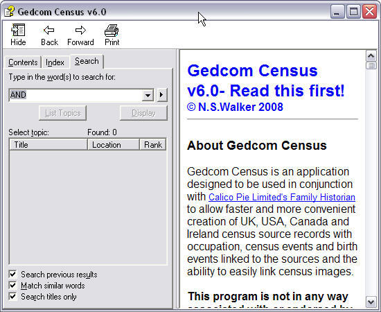 Gedcom Census download for free - SoftDeluxe