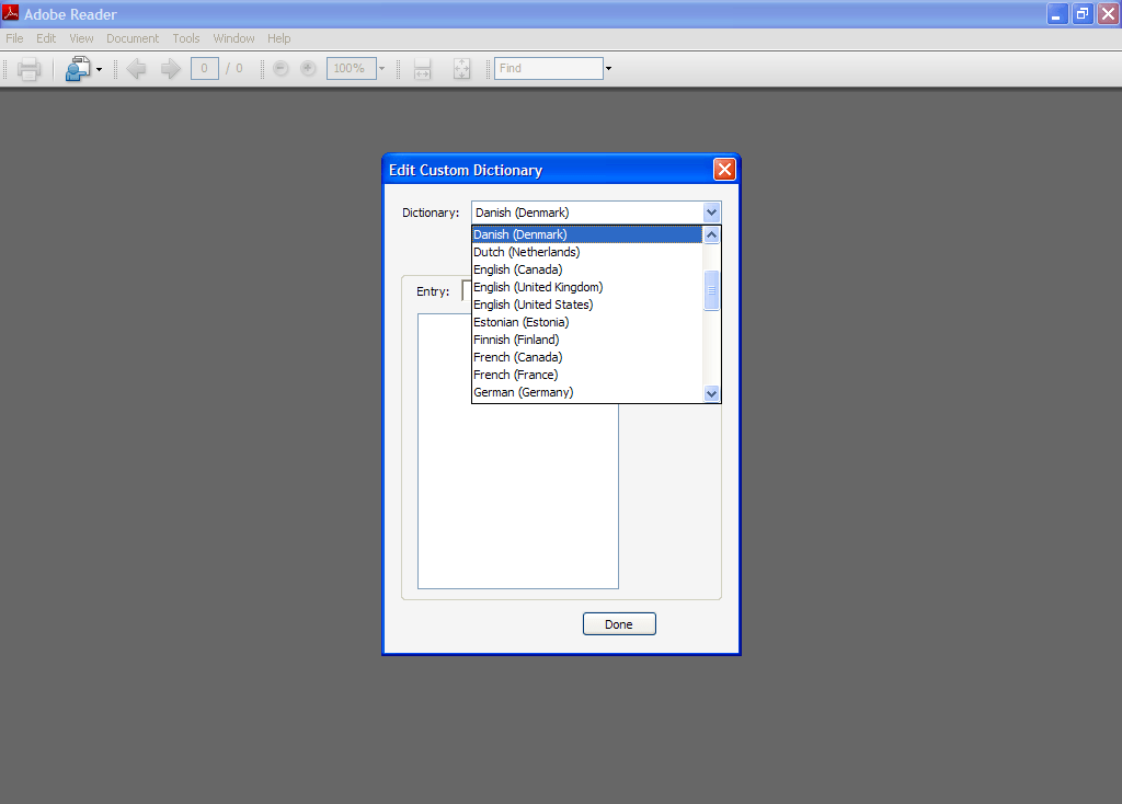 how to download dictionaries for adobe acrobat reader