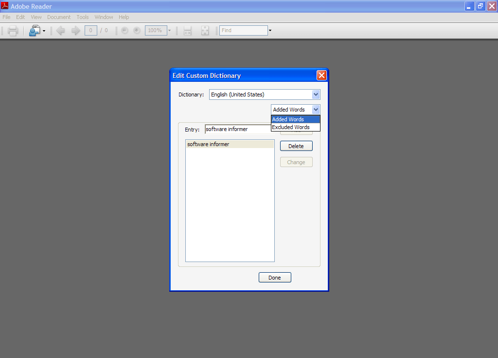 Spelling Dictionaries Support For Adobe Reader - Screenshot #6