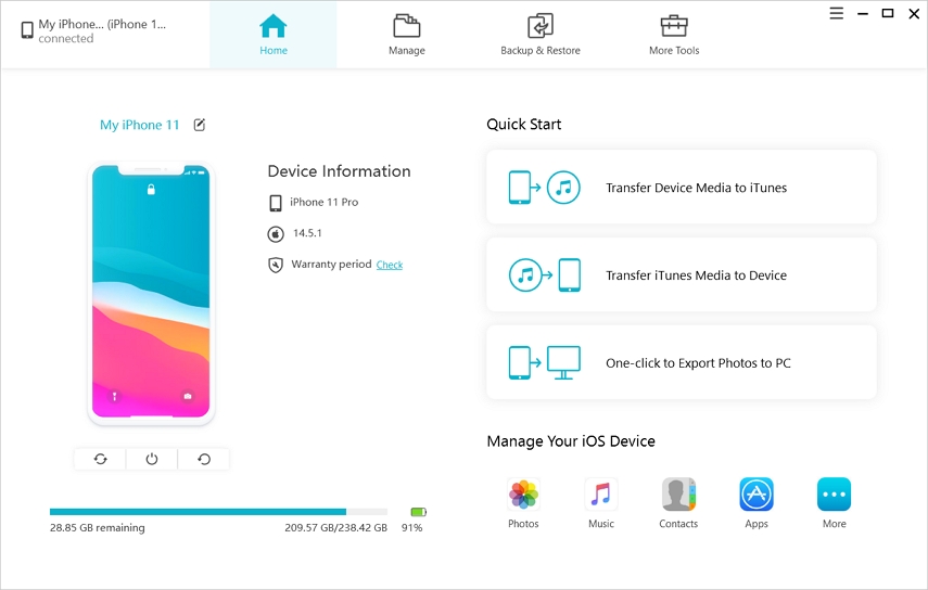UltFone iOS Data Manager - Screenshot #1