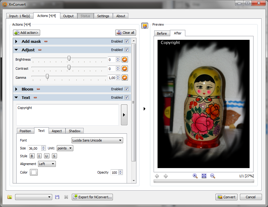 XnConvert - Screenshot #1