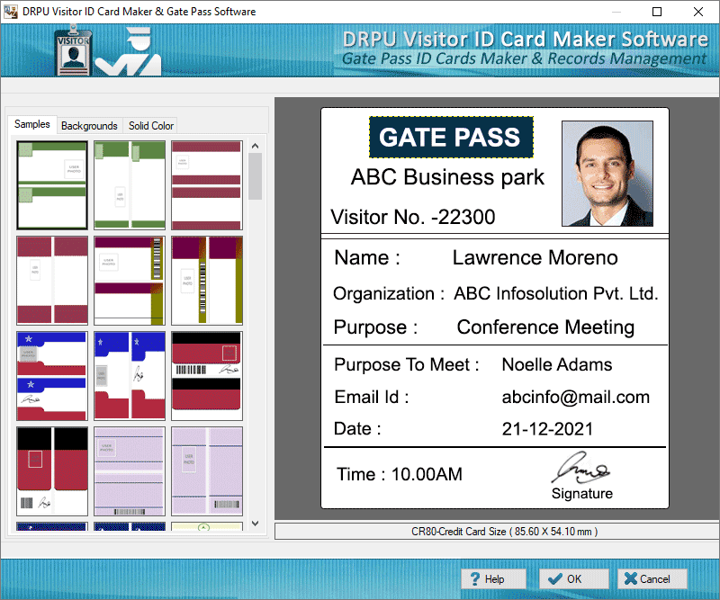 Visitors ID Gate Pass Maker latest version - Get best Windows software