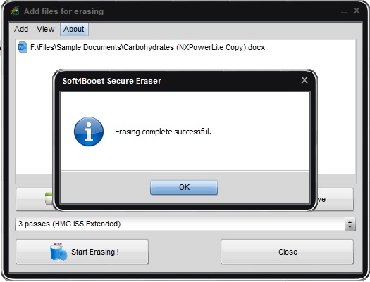 Soft4Boost Secure Eraser - Screenshot #1