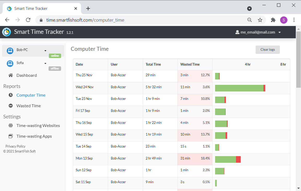 Smart Time Tracker - Screenshot #1