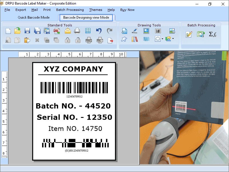 Excel Barcode Label Designing Software download for free - SoftDeluxe