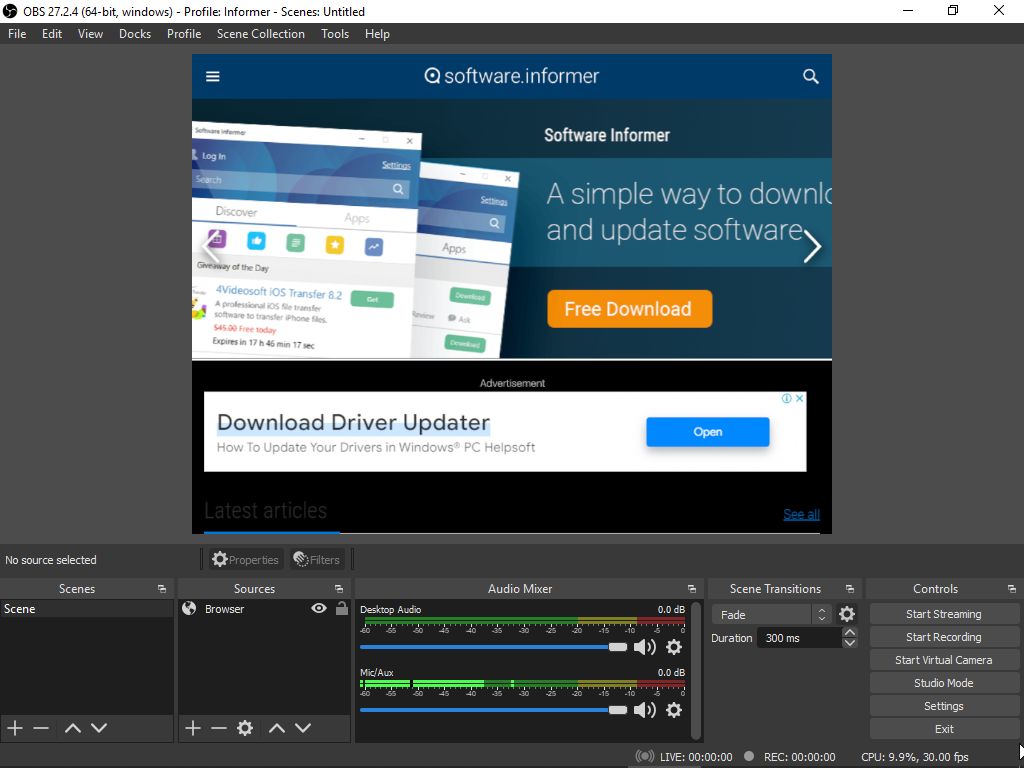 Open Broadcaster Software - Screenshot #5