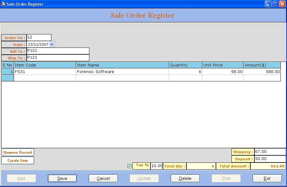 Inventory Software - Screenshot #1
