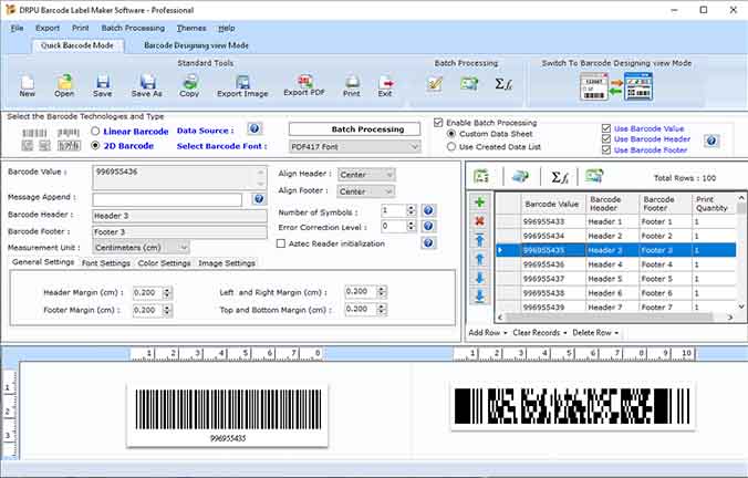 Professional Barcode Labeling Maker download for free - SoftDeluxe