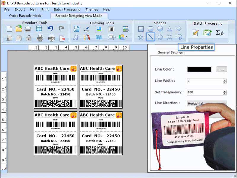 Healthcare Products Barcode Labeling Tool download for free - SoftDeluxe