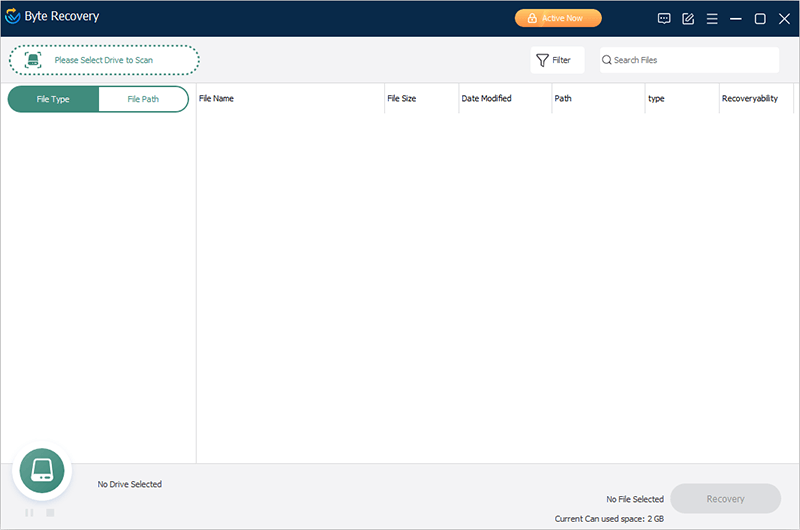 Byte Recovery - Screenshot #1