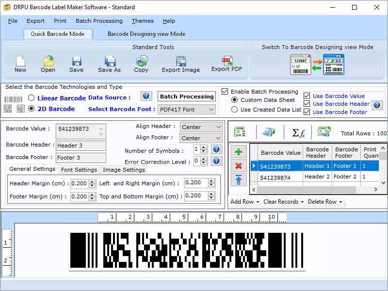 Standard Barcode Software latest version - Get best Windows software