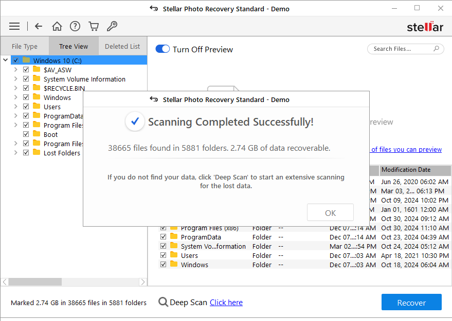 Stellar Photo Recovery - Screenshot #4
