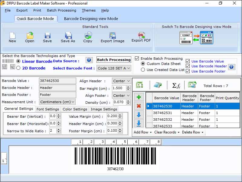 Professional Barcode Software download for free - SoftDeluxe