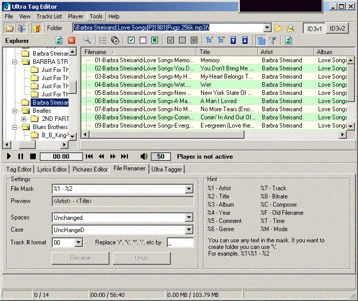 Ultra Tag Editor - Screenshot #1