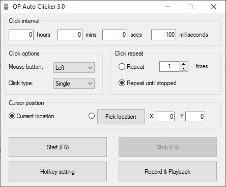OP Auto Clicker - Screenshot #5