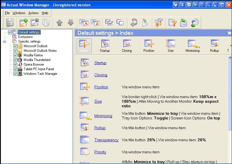 Actual Window Manager - Screenshot #22