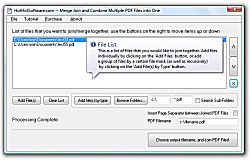 Merge Join and Combine Multiple PDF Fil - Screenshot #1