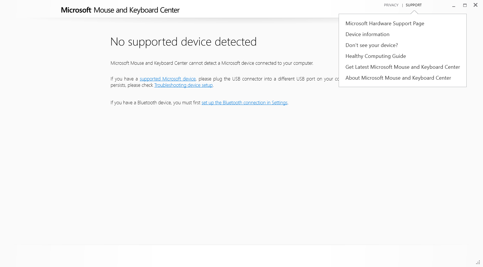 Microsoft Mouse and Keyboard Center - Screenshot #1