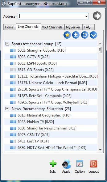 SopCast - Screenshot #15