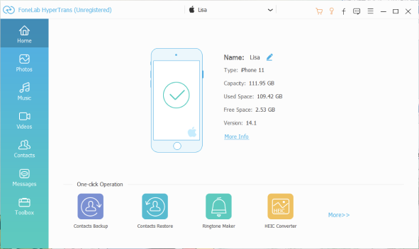 FoneLab HyperTrans - Screenshot #1