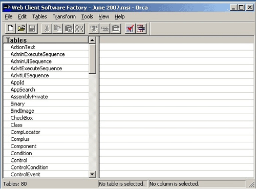 Web Client Software Factory - June 2007 - Screenshot #1