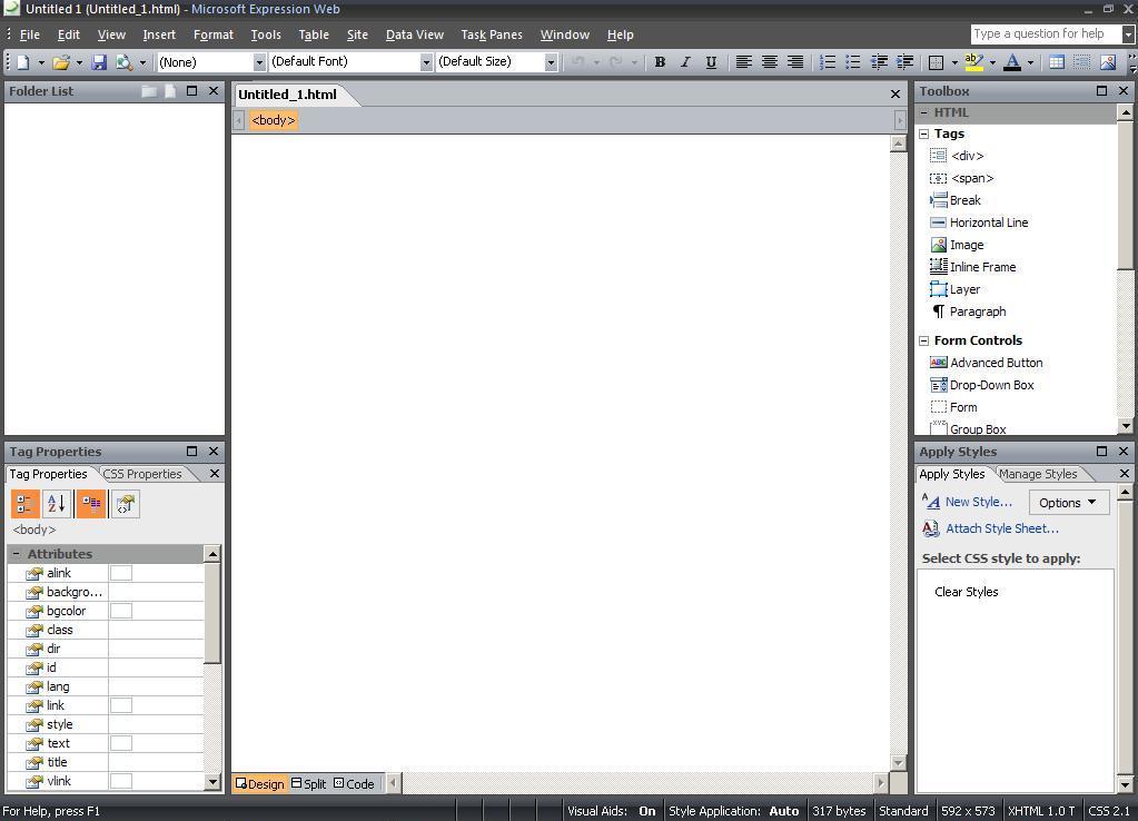 Microsoft Expression Web - Screenshot #7