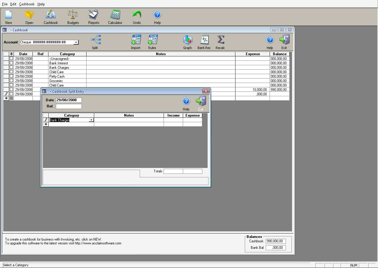 Cashbook Complete - Screenshot #4