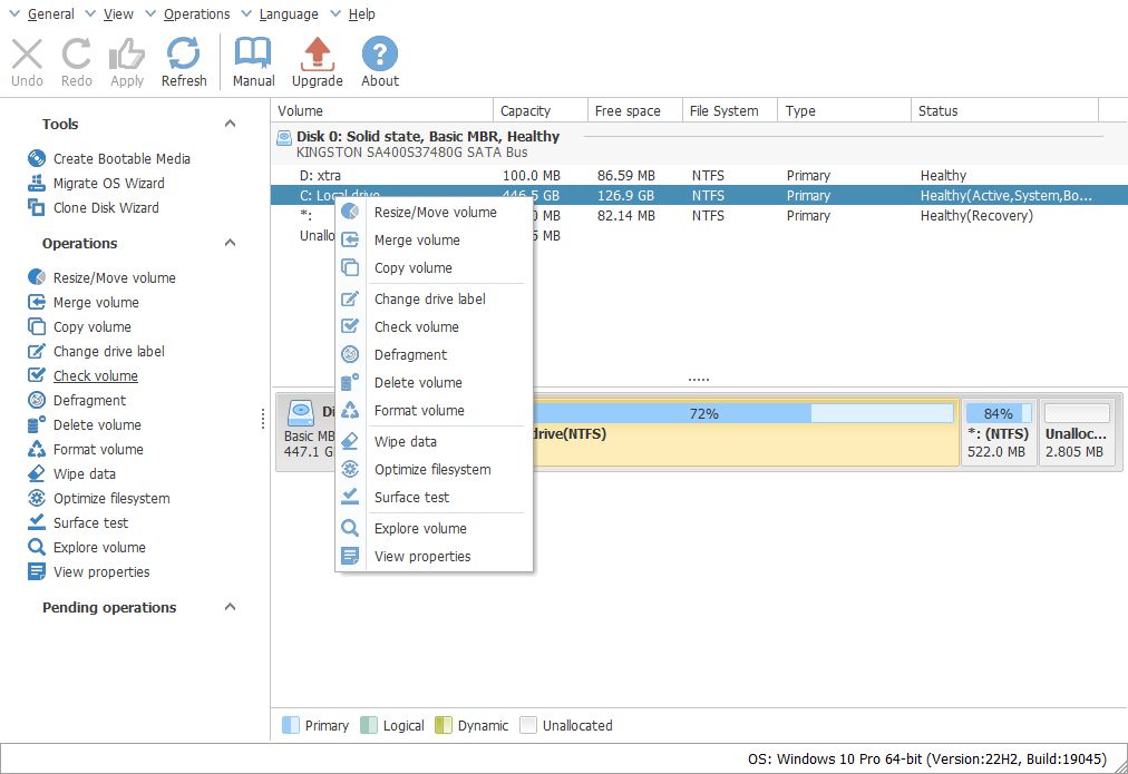NIUBI Partition Editor Free Edition - Screenshot #2