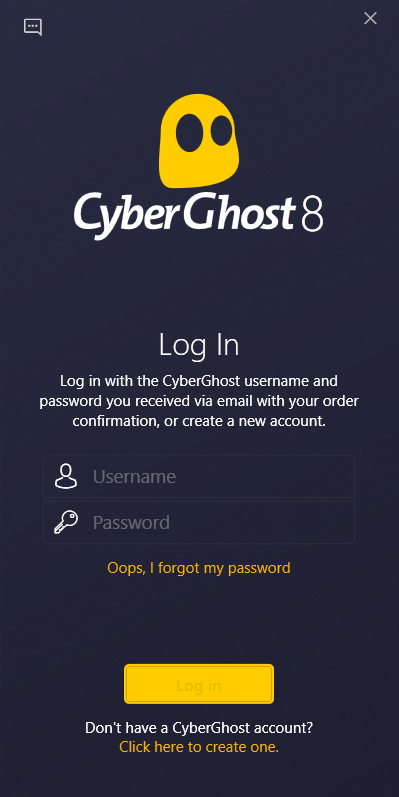 CyberGhost VPN - Screenshot #1