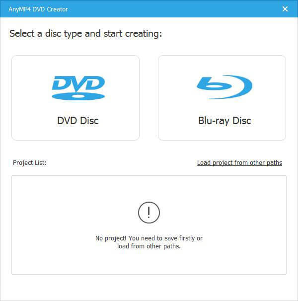 AnyMP4 DVD Creator - Screenshot #1