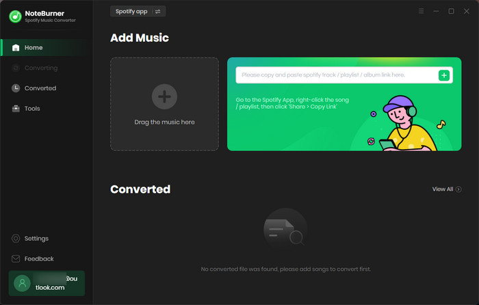 NoteBurner Spotify Music Converter - Screenshot #1