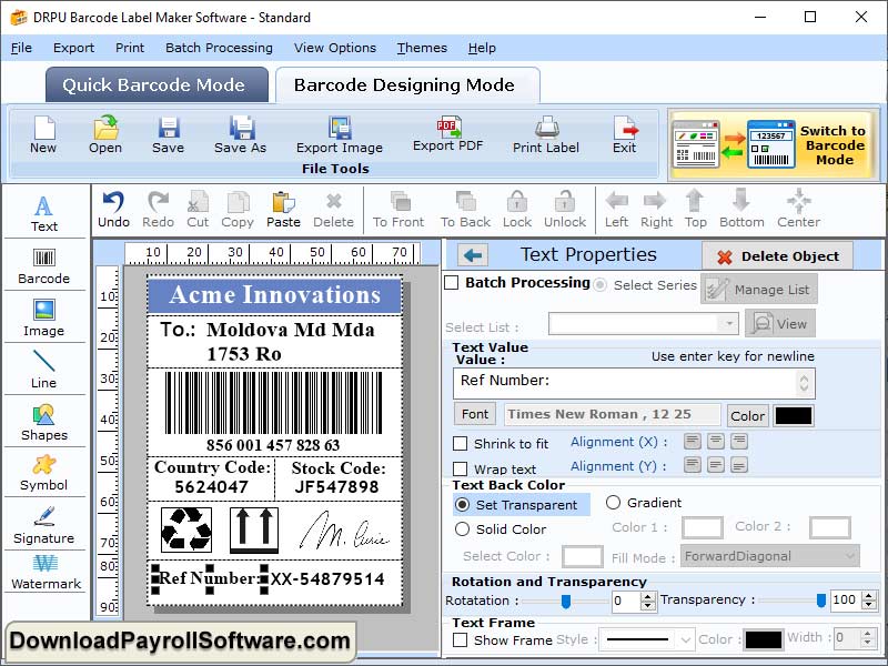 Standard Barcode Software latest version - Get best Windows software