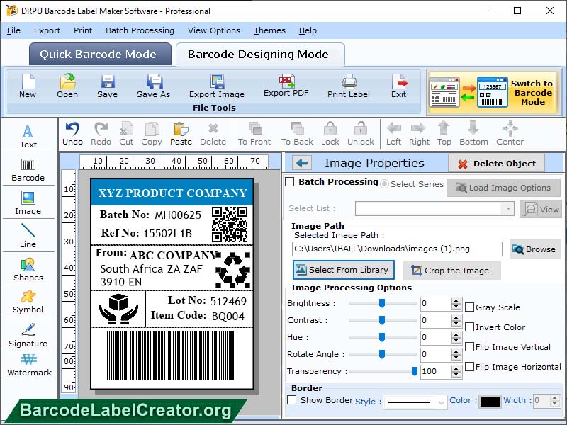 Barcode Creator - Professional Edition - Screenshot #3