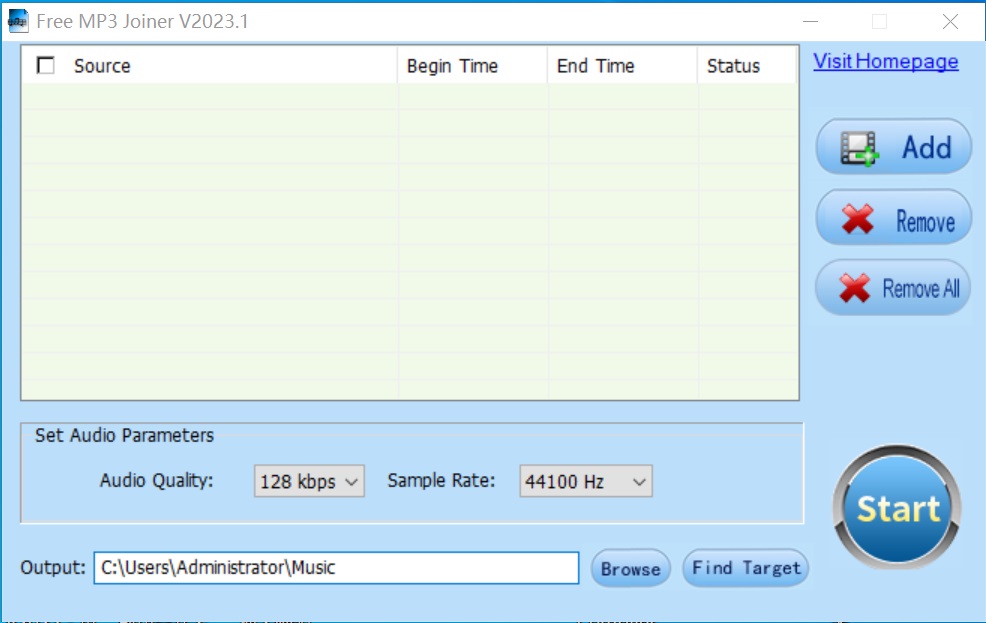 Free MP3 Joiner - Screenshot #2
