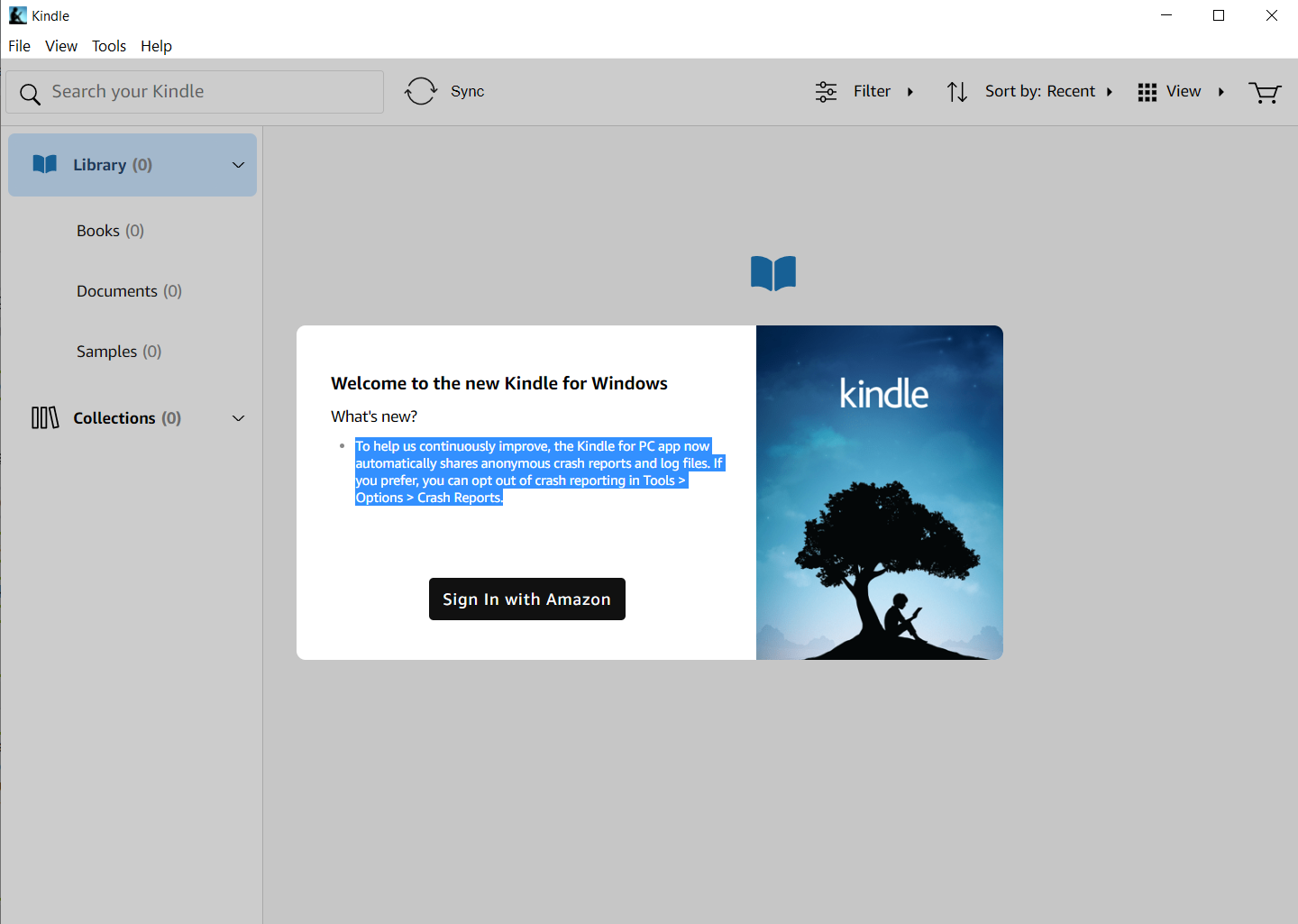 Amazon Kindle For PC - Screenshot #1