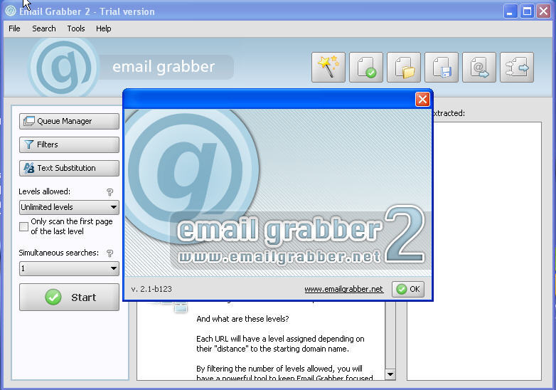 Email Grabber - Screenshot #2