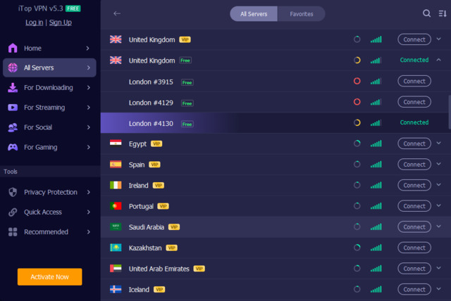 iTop VPN - Screenshot #2