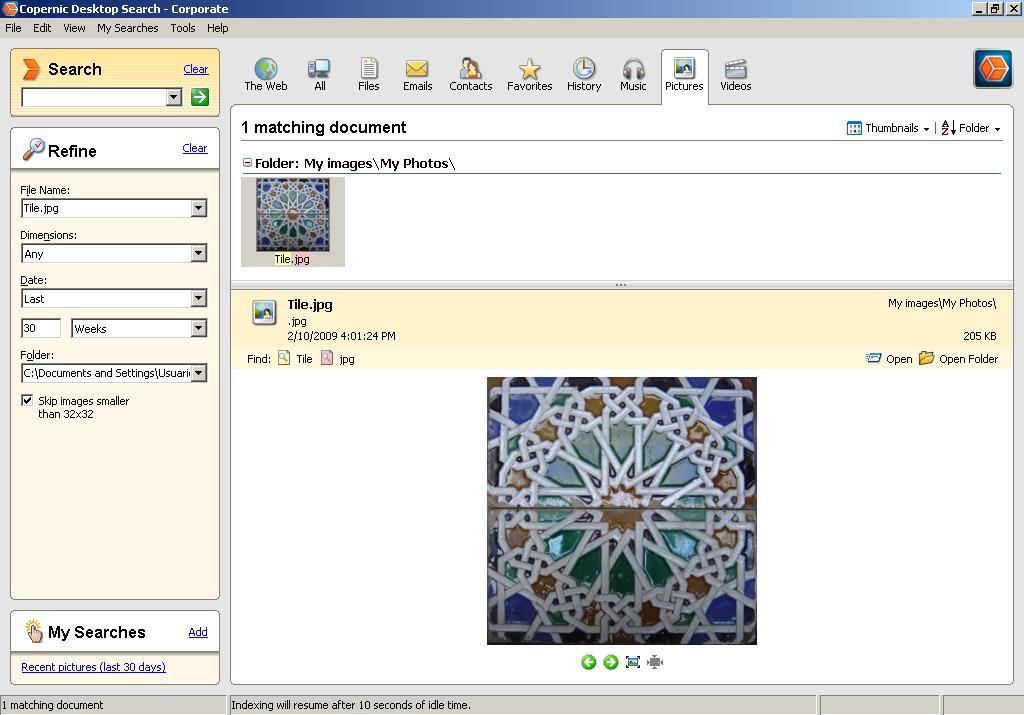 Copernic Desktop Search - Corporate - Screenshot #7