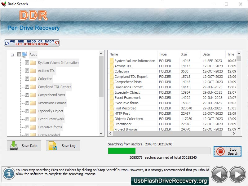 USB Flash Drive Data Recovery - Screenshot #4