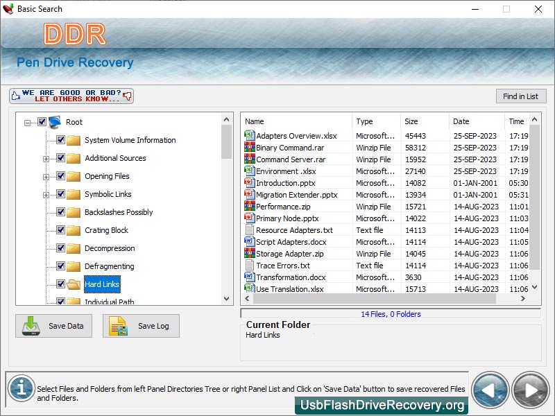 USB Flash Drive Data Recovery - Screenshot #3