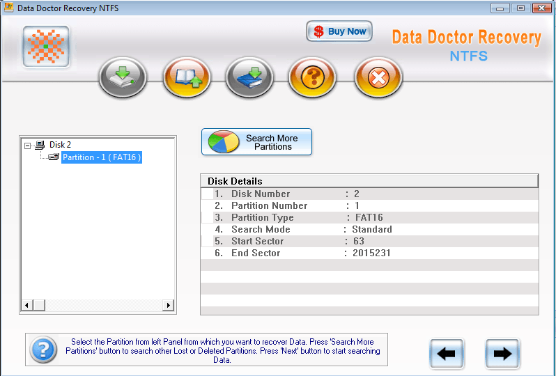 Data Doctor Recovery FAT+NTFS - Screenshot #1