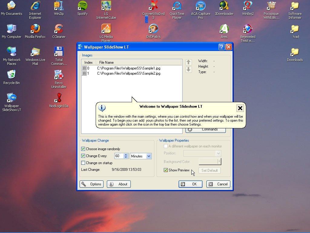 Wallpaper SlideShow LT - Screenshot #5