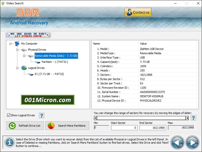 Android Data Recovery Software - Screenshot #5