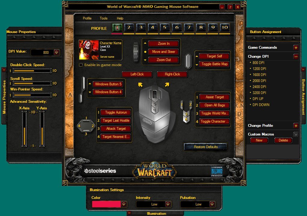 World of Warcraft MMO Gaming Mouse latest version Get best Windows