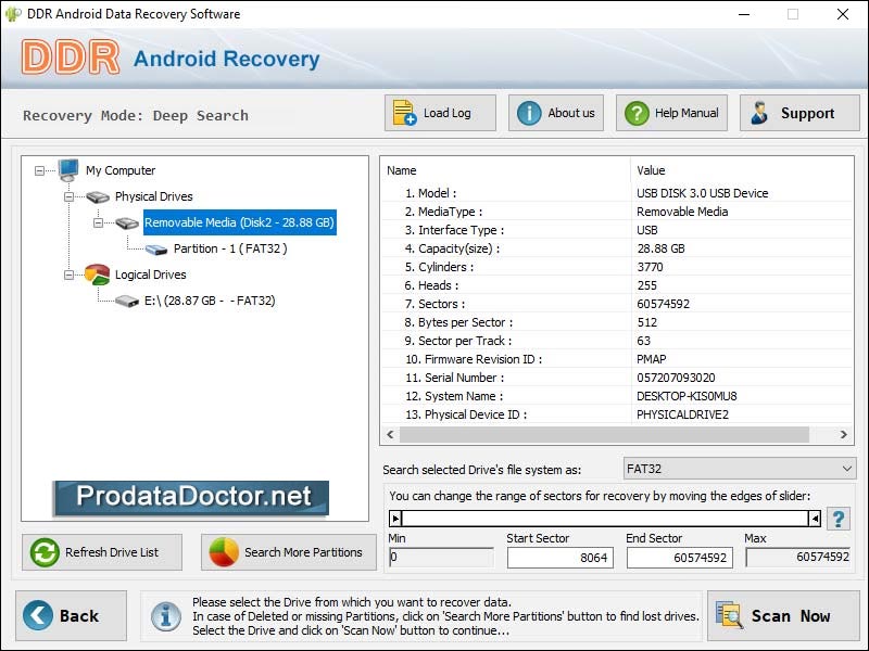 Android Data Recovery Software - Screenshot #4
