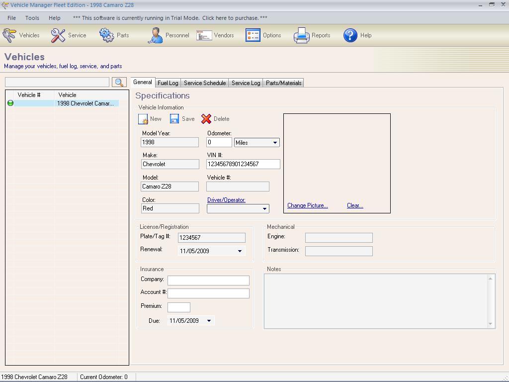 Vehicle Manager 2008 Fleet Edition latest version Get best Windows