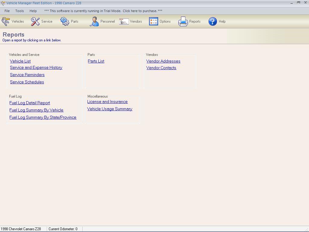 Vehicle Manager 2008 Fleet Edition latest version Get best Windows