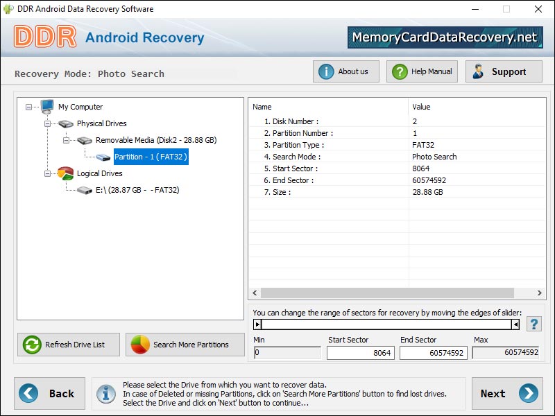 Android Data Recovery Software - Screenshot #3