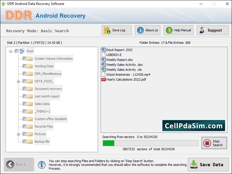 Android Data Recovery Software - Screenshot #1