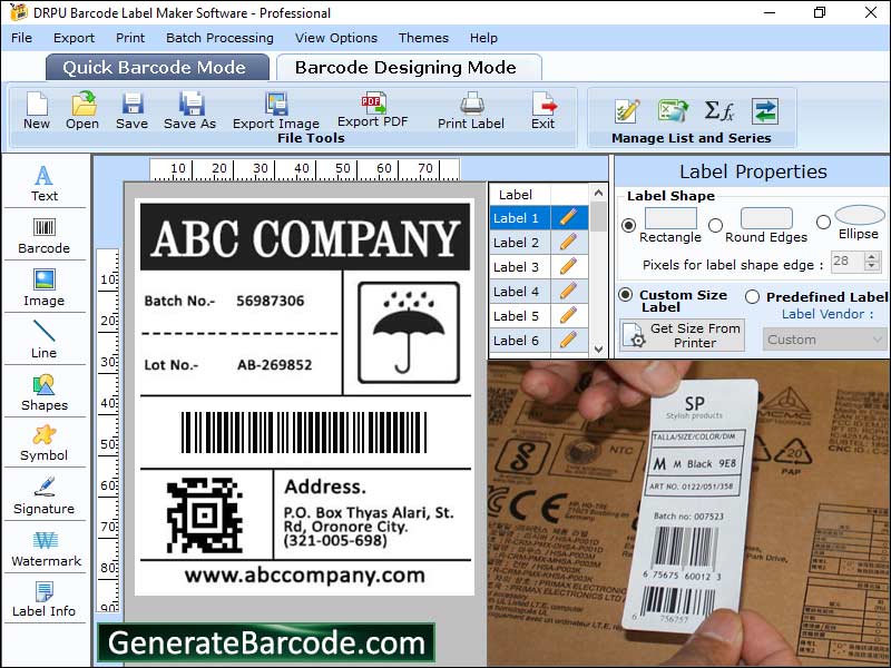 Code Bar Software Professional Barcode Software download for free - SoftDeluxe
